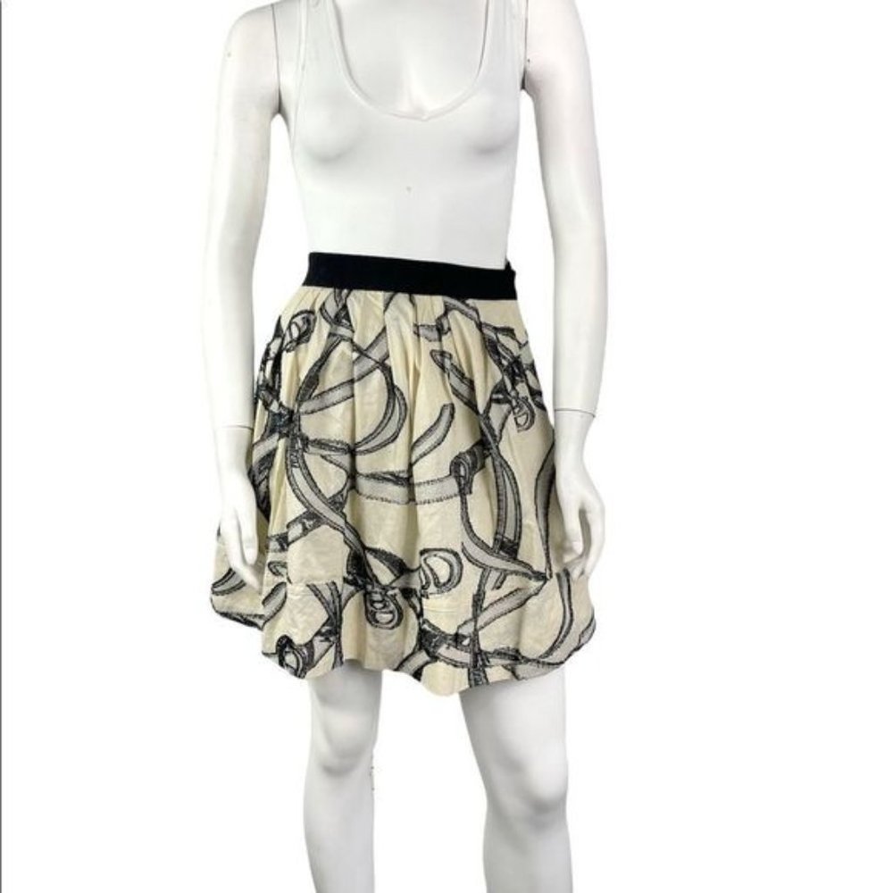 Pink Tartan Abstract print full skirt with pockets